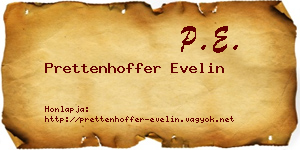 Prettenhoffer Evelin névjegykártya